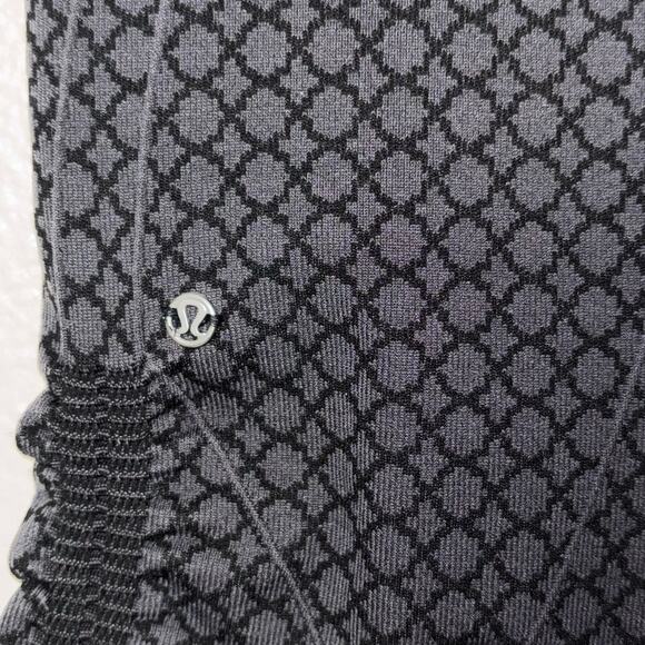 Lululemon In The Flow Crops leggings Heathered Deep Coal women's 4 style #W6D87S - Picture 16 of 16